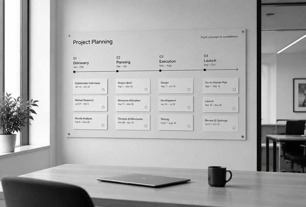 Tablero de planeación de proyectos